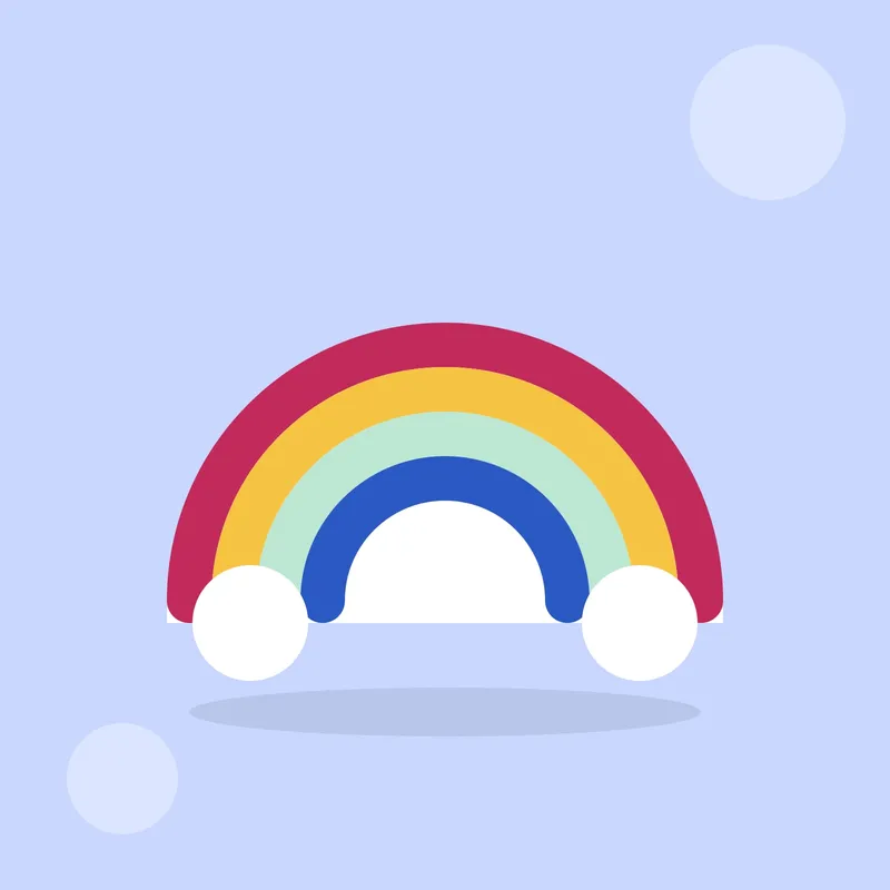 Illustration : Sticker arc-en-ciel
